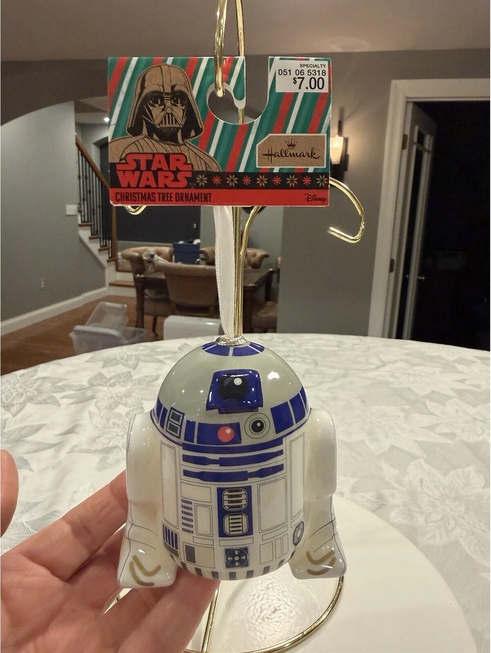 Hallmark Star Wars R2-D2 Ornament Shatterproof With Tags